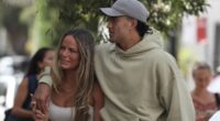 Move over Mary and Nathan! Australia's new power couple, Wallabies superstar Joseph-Aukuso Suaalii and rising netballer Audrey Little step out for Bondi lunch date