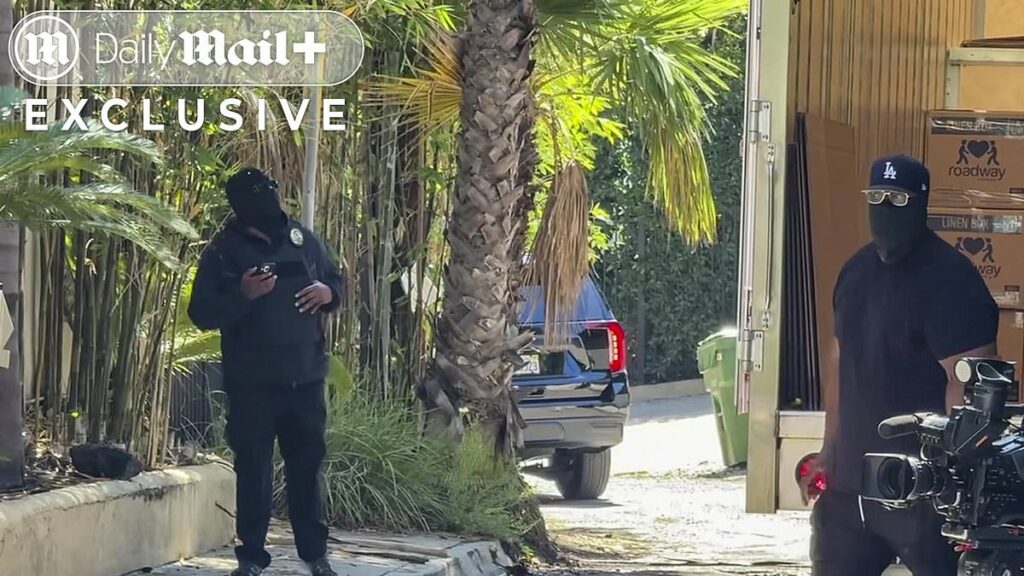 Mysterious masked men guard D4vd's home after disturbing claims made