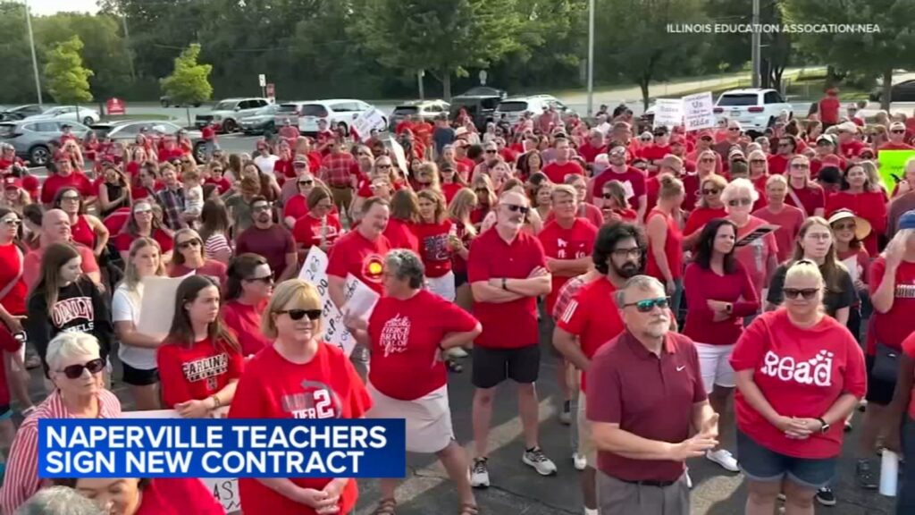Naperville 203 Board of Education, Naperville Unit Education Association officially sign new contract after avoiding strike