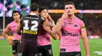 Nathan Cleary could be in hot water over shock act during Broncos defeat - as Penrith star licks his wounds as Panthers' five-peat hopes are extinguished