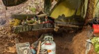 A second batch of photos of Tom Phillips' campsite have been released.