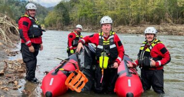 Oklahoma firefighter recalls miraculous rescue of woman from river during Helene