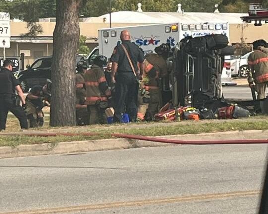 Person extricated from car in accident with injuries in Springfield