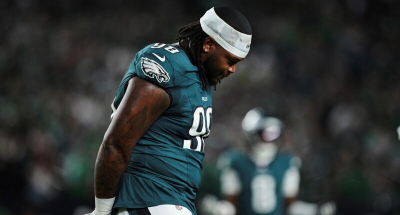 Philadelphia Eagles' Jalen Carter apologizes following ejection for spitting on Dallas Cowboys quarterback Dak Prescott