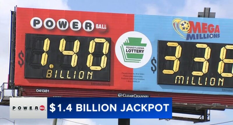 Powerball drawing today: Here are the winning numbers for $1.4 billion jackpot