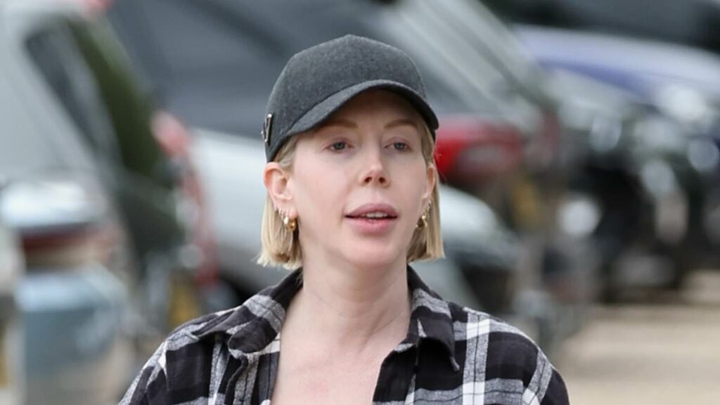 Pregnant Katherine Ryan shows off her growing bump