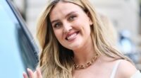 Pregnant Perrie Edwards debuts her baby bump as she steps out for the first time since revealing she's expecting her second child