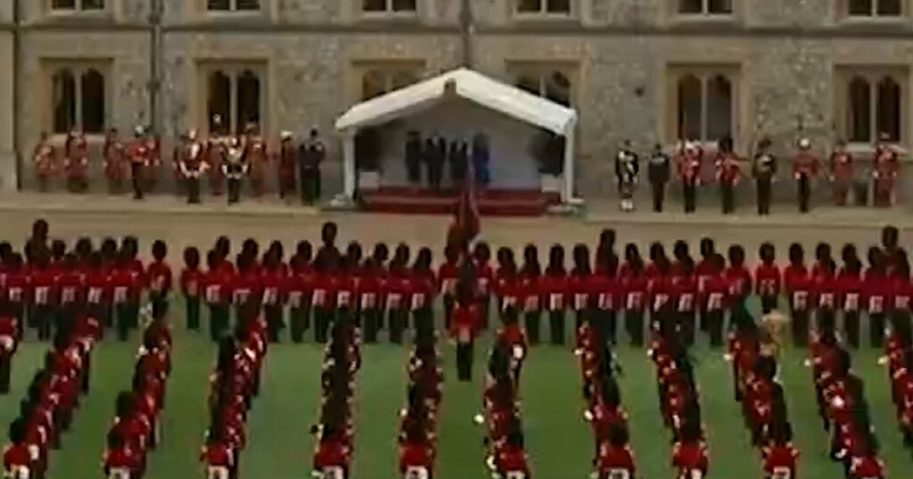President Trump arrives at Windsor Castle