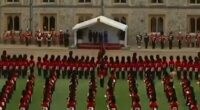 President Trump arrives at Windsor Castle
