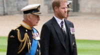 Prince Harry arrives at Clarence House for first meeting with King Charles in more than 19 months