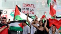 Pro-Palestinian protests disrupt Vuelta cycling race