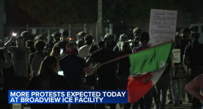 Protest in Broadview: ICE agents will launch enforcement throughout suburb, deploy chemicals, ICE tells village officials