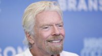 Richard Branson shows off nasty injury as he is pictured with face cut open