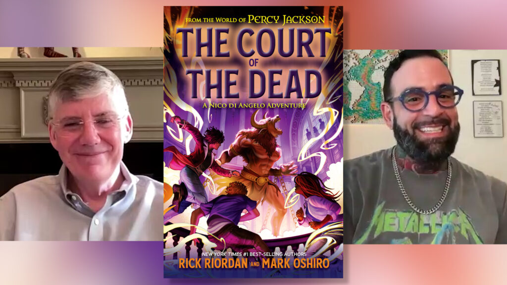 Rick Riordan, Mark Oshiro share insights about 'Percy Jackson' spinoff novel 'The Court of the Dead,' following Nico di Angelo