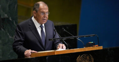 Russian foreign minister tells United Nations any aggression against Russia will be met with 'decisive response'