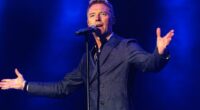 Rylan Clark backed by Ronan Keating as he dedicates song to him live on stage