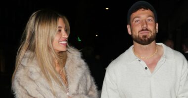 Sam Thompson steps out with a mystery woman on a night out