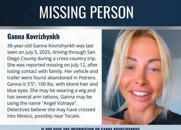 Search underway for woman who vanished on cross-county road trip