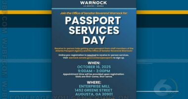 Senator Warnock hosting passport event in Augusta