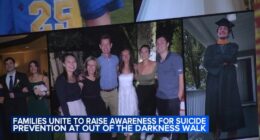 Sisters turning heartbreak into hope at Out of the Darkness walk for suicide prevention in Chicago