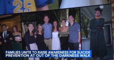 Sisters turning heartbreak into hope at Out of the Darkness walk for suicide prevention in Chicago