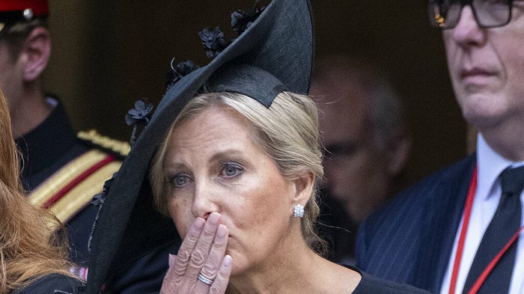 Sophie's poignant gesture to the Duke of Kent as he bid an emotional farewell to his wife of 64 years