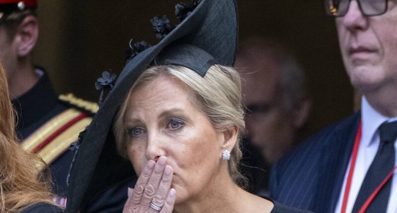 Sophie's poignant gesture to the Duke of Kent as he bid an emotional farewell to his wife of 64 years