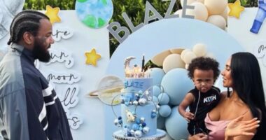 THE GAME AND SHANIECE HAIRSTON CELEBRATE SON BLAZE’S FIRST BIRTHDAY