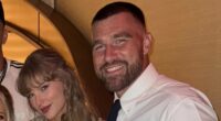 Taylor Swift sizzles in mini skirt as she parties with Travis Kelce