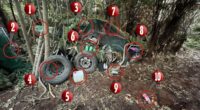 Tom Phillips bush hideout: Ten key details revealed in fugitive father's remote New Zealand campsite where he hid out with his three children - and what's MISSING from this pic