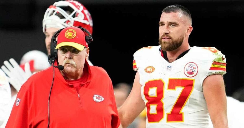 Travis Kelce and Andy Reid Embrace on Sidelines After Weeks of Controversy