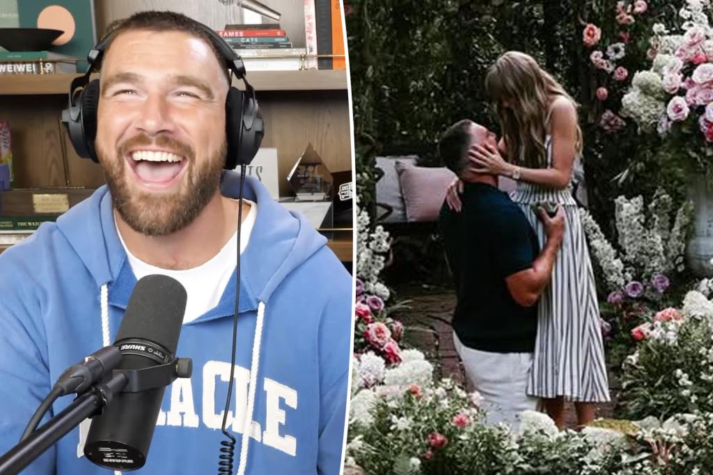 Travis Kelce proposed to Taylor Swift immediately after ‘New Heights’ podcast filming — here’s how he pulled off the surprise