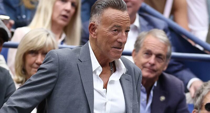 Trump critic Bruce Springsteen and stony faced celebs watch US Open final after POTUS triumphantly greets crowd