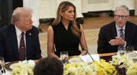President Donald Trump, First Lady Melania Trump and Bill Gates
