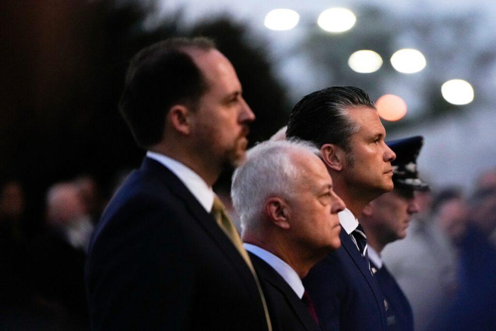 Defense Secretary Pete Hegseth attends Sept. 11 memorial
