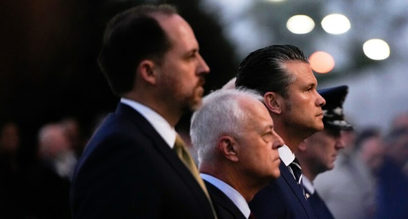 Defense Secretary Pete Hegseth attends Sept. 11 memorial