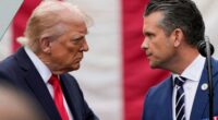Donald Trump and Pete Hegseth.