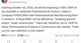 Trump's latest 100 per cent tariff to hit Aussie industry