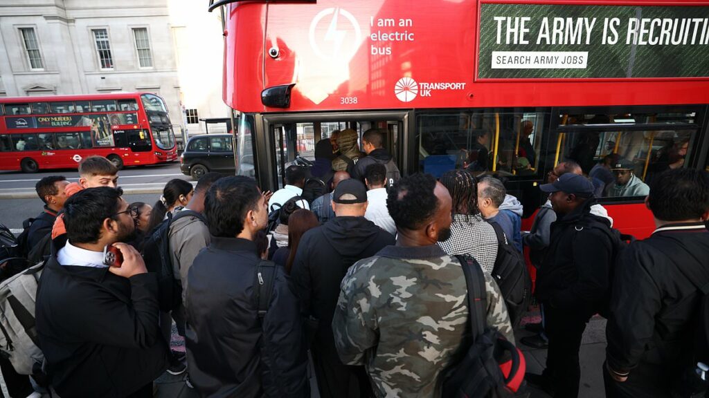 Tube strikes unleash 'pure carnage' on London: Commuter fury as drivers on up to £72K-a-year walkout in pay row - shutting the underground and bringing the capital to a standstill