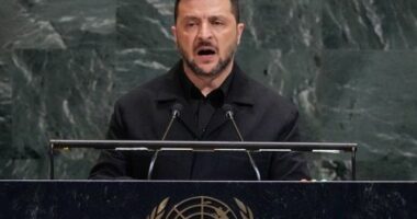 Ukraine's president says world in 'most destructive arms race in history'