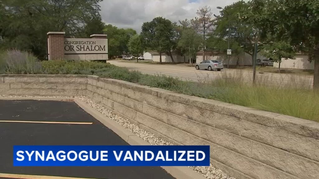 Vernon Hill Jewish congregation comes together after antisemitic vandalism at Congregation Or Shalom synagogue on Hawthorn Parkway