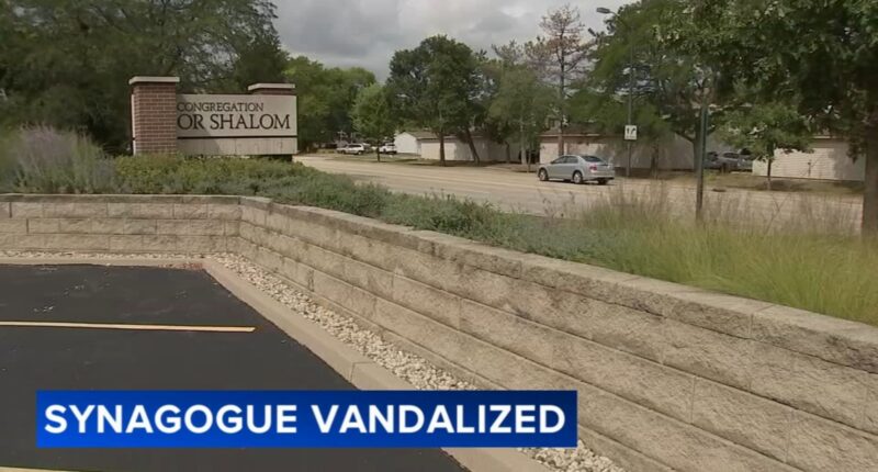 Vernon Hill Jewish congregation comes together after antisemitic vandalism at Congregation Or Shalom synagogue on Hawthorn Parkway