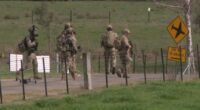 Porepunkah police during manhunt for Dezi Freeman