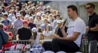 Charlie Kirk speaks before he is shot during Turning Point's visit to Utah Valley University in Orem, Utah, Wednesday, Sept. 10, 2025. (Tess Crowley/The Deseret News via AP)