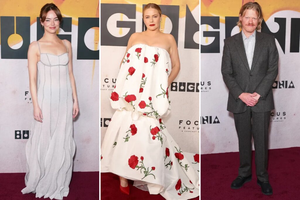 ‘Bugonia’ NY premiere red carpet: Emma Stone, Jesse Plemons, Alicia Silverstone and more