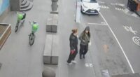 A capture from the CCTV footage of a random stabbing attack in Melbourne's CBD in October