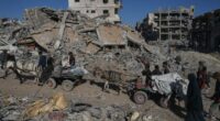 Drone footage above Gaza City shows the toll of 2 years of war