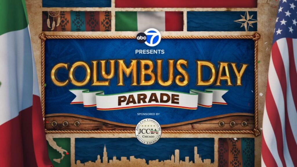 2025 Christopher Columbus Day parade marches through downtown Chicago