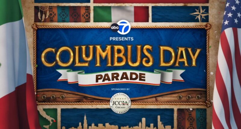 2025 Christopher Columbus Day parade marches through downtown Chicago