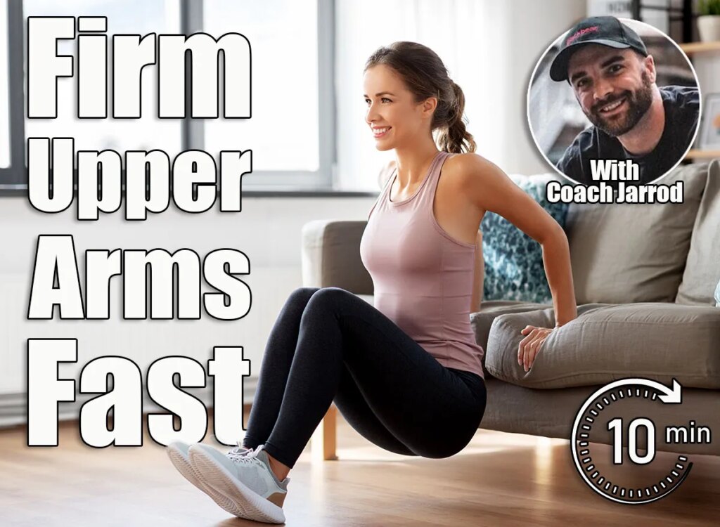 sport, fitness and healthy lifestyle concept - young woman exercising at home. 4 Bodyweight Exercises That Tighten Bat Wings Faster Than Weightlifting After 45. Cover